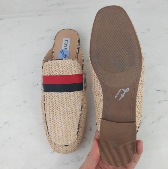 NEW Steve Madden Raffia Snake Loafer Mule - Picture 7 of 8